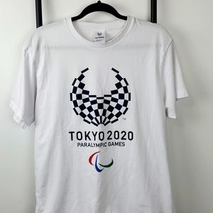 Rare Tokyo 2020 Olympics Official Men’s T-Shirt White L Collector’s Must-Have